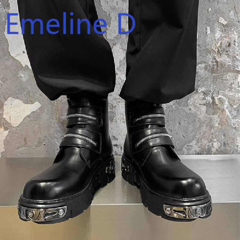 Zapatos altos Punk oscuro, bot - Men'S Shoes With Height Increase reseña y precio