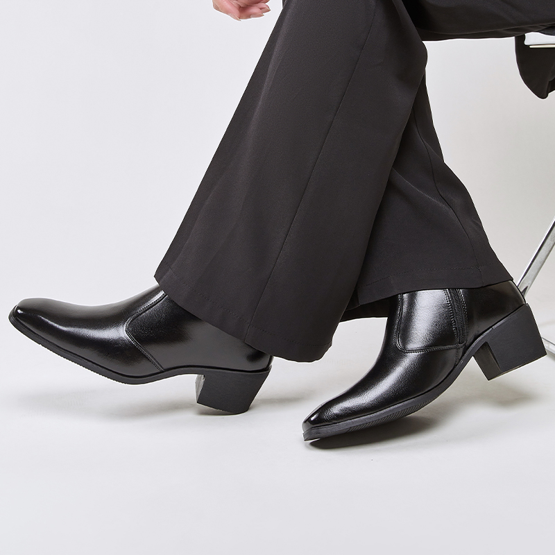Botas de caña alta con tacón a - Men'S Shoes With Height Increase reseña y precio